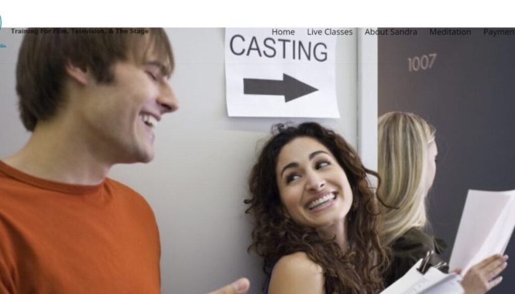 Actors outside casting office AD